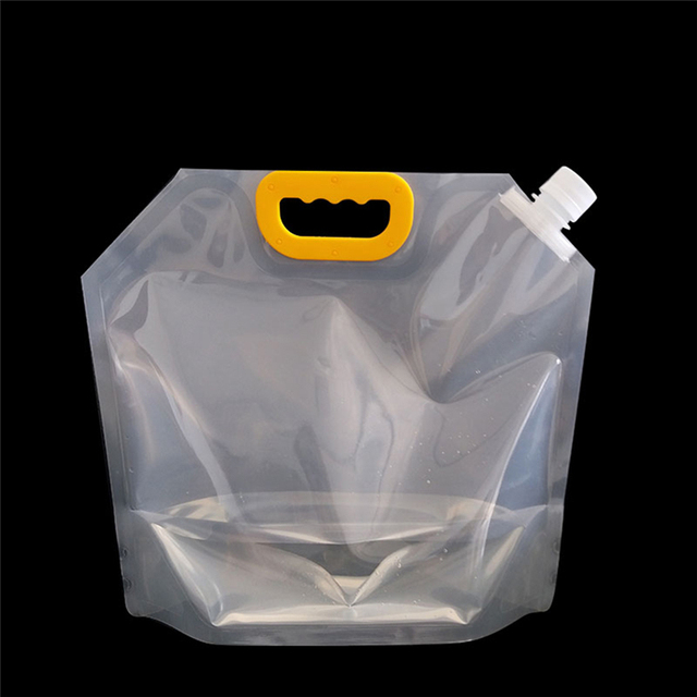 Składana torba na wodę kanister PE Tasteless 1.5/2.5/5 L - lekka torba na wodę pitną do przechowywania na camping, piesze wycieczki i pikniki - Wianko - 3
