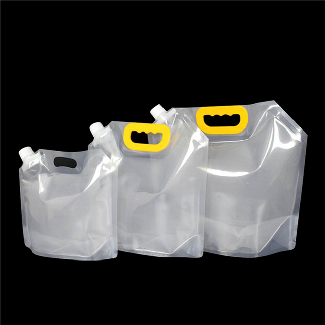 Składana torba na wodę kanister PE Tasteless 1.5/2.5/5 L - lekka torba na wodę pitną do przechowywania na camping, piesze wycieczki i pikniki - Wianko - 1