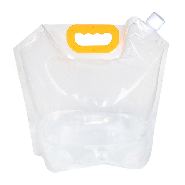 Składana torba na wodę kanister PE Tasteless 1.5/2.5/5 L - lekka torba na wodę pitną do przechowywania na camping, piesze wycieczki i pikniki - Wianko - 4