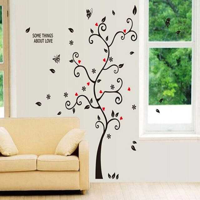 Naklejka na zdjęcia z małym drzewem i muzułmańskim wzorem - PVC, do gładkich powierzchni ścian - Wianko - 2