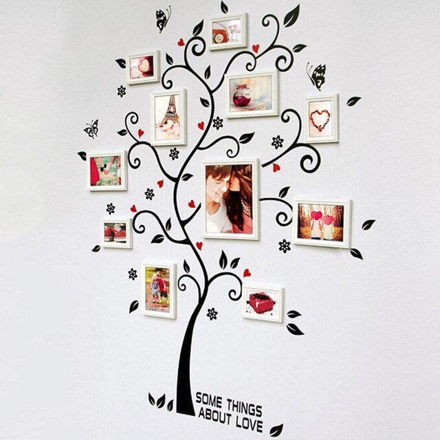 Naklejka na zdjęcia z małym drzewem i muzułmańskim wzorem - PVC, do gładkich powierzchni ścian - Wianko - 3
