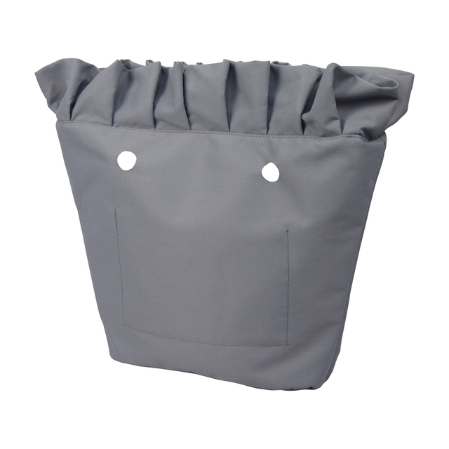 Nowa falbana dla torby Mini Obag - tkanina wodoodporna, solidna, z podszewką, zewnętrzna kieszeń na suwak, wewnętrzna kieszeń na torebkę O - Wianko - 8