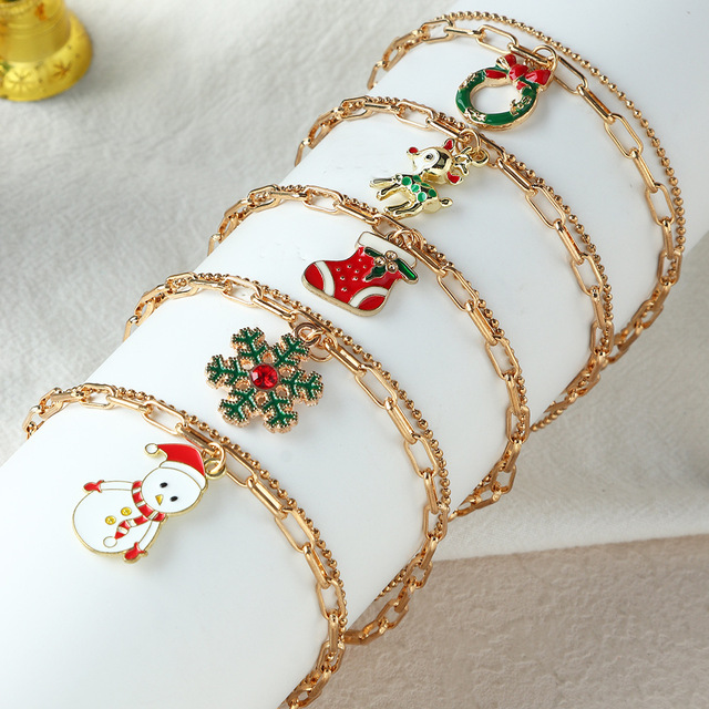 Prosty łańcuszek wisiorek i bransoletka z ozdobami festiwalowymi dla kobiet z Japonii i Korei Południowej - Wianko - 6