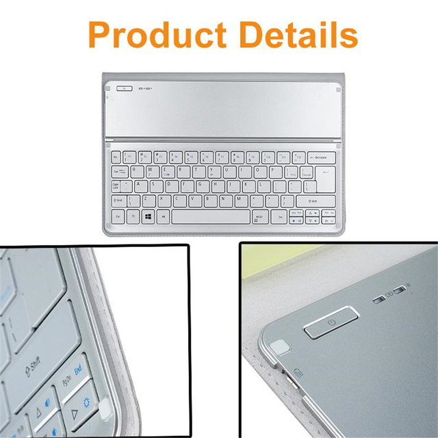 Stacja dokująca klawiatury Bluetooth z pokrowcem na tablet KT-1252 Silver do Acer Iconia W700 - Wianko - 3