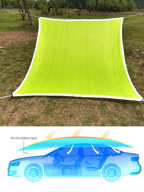 Nowa siatka zacieniająca do pergoli w ogrodzie, zielone jabłko, anty-UV HDPE, cieniujący materiał dla ochrony przed słońcem - Wianko - 7