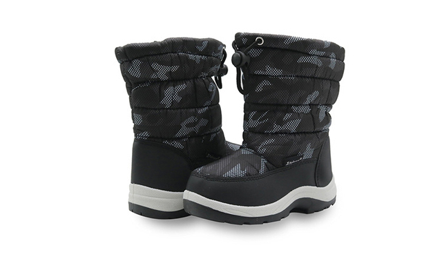 Nowe buty zimowe dla chłopców - kamuflaż, antypoślizgowe, miękkie, gumowa podeszwa, pół łydki, do zabaw na świeżym powietrzu - Wianko - 11