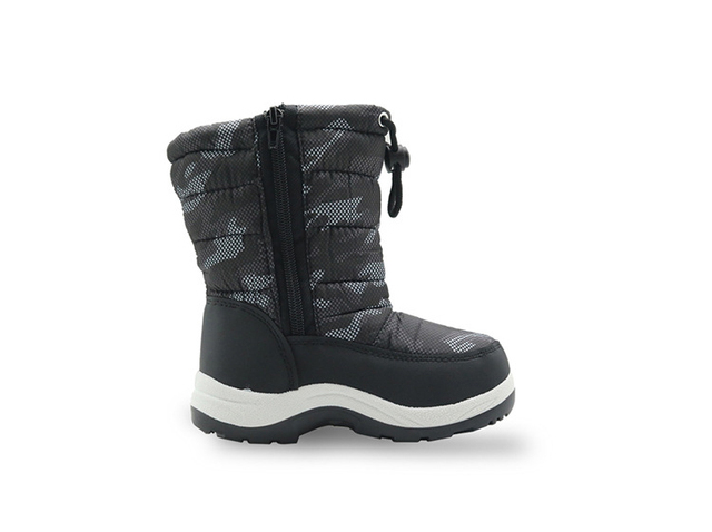 Nowe buty zimowe dla chłopców - kamuflaż, antypoślizgowe, miękkie, gumowa podeszwa, pół łydki, do zabaw na świeżym powietrzu - Wianko - 5