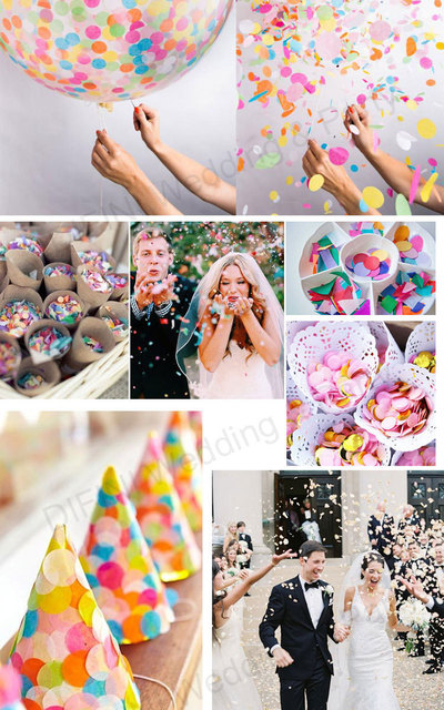 10G wielokolorowe konfetti papierowe balonowe - cekiny ślubne - rzucanie płatki kwiatów - płeć dziecka - dekoracja Baby Shower - stołowy - Wianko - 16
