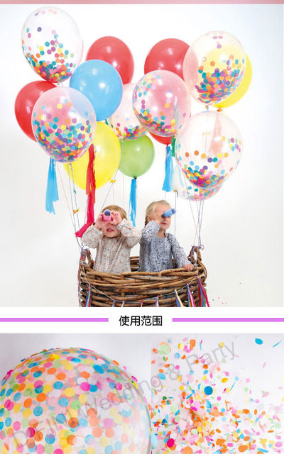 10G wielokolorowe konfetti papierowe balonowe - cekiny ślubne - rzucanie płatki kwiatów - płeć dziecka - dekoracja Baby Shower - stołowy - Wianko - 15