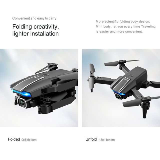 2021 Nowy Mini Drone S65 z Dwiema Kamerami 4K, WiFi FPV, Składany, Sterowany zdalnie Quadcopter - zabawka dla Drona - Wianko - 16
