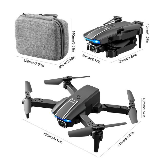 2021 Nowy Mini Drone S65 z Dwiema Kamerami 4K, WiFi FPV, Składany, Sterowany zdalnie Quadcopter - zabawka dla Drona - Wianko - 38