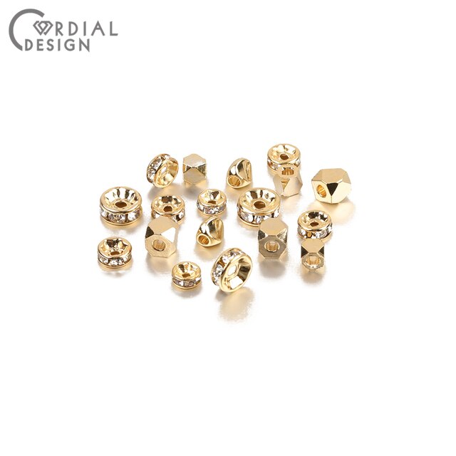 Koraliki/biżuteria DIY Cordial Design - prawdziwe złoto, luźne koraliki, złącze i ustalenia biżuteryjne - Wianko - 13