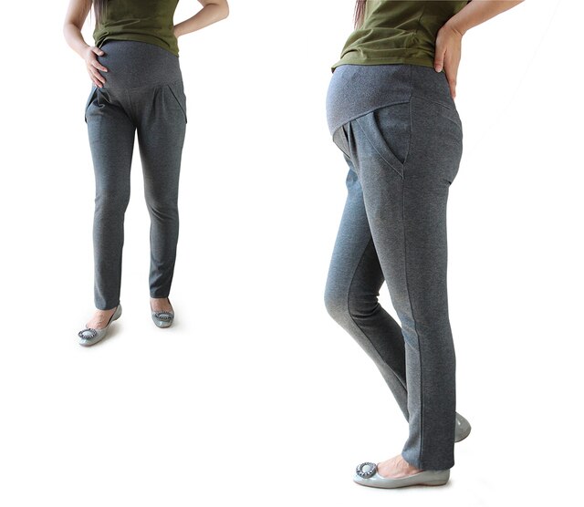 7 kolorów ciepłe legginsy ciążowe jesienno-zimowe dla ciężarnych kobiet - odzież bawełniana 2021 Fashion Design - Wianko - 12