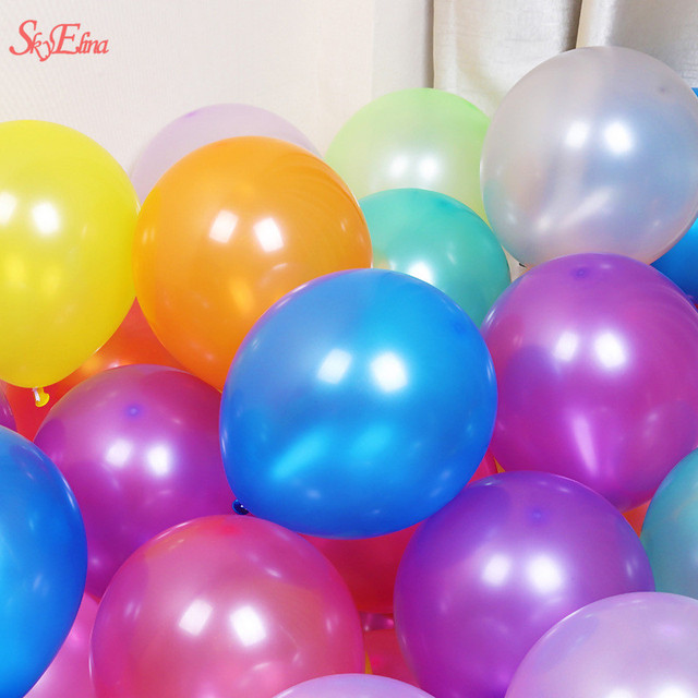 Zestaw 30/50 balonów lateksowych na imprezę - czerwony, różowy, niebieski, ślubne, dekoracyjne, dla dzieci - piłka, perła, powietrzne balony urodzinowe (5z) - Wianko - 14