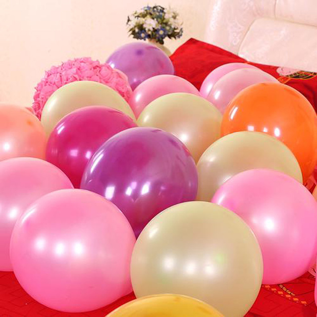 Zestaw 30/50 balonów lateksowych na imprezę - czerwony, różowy, niebieski, ślubne, dekoracyjne, dla dzieci - piłka, perła, powietrzne balony urodzinowe (5z) - Wianko - 8