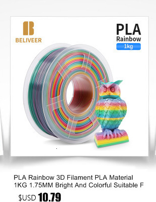 PLA Filament 1KG 1.75MM - Druk 3D, Materiał eksploatacyjny, Wytrzymałość +/-0.02MM, Nietoksyczny BELIVEER - Wianko - 2
