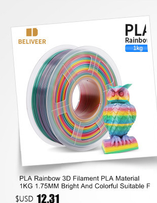 PLA Filament 1KG 1.75MM - Druk 3D, Materiał eksploatacyjny, Wytrzymałość +/-0.02MM, Nietoksyczny BELIVEER - Wianko - 29