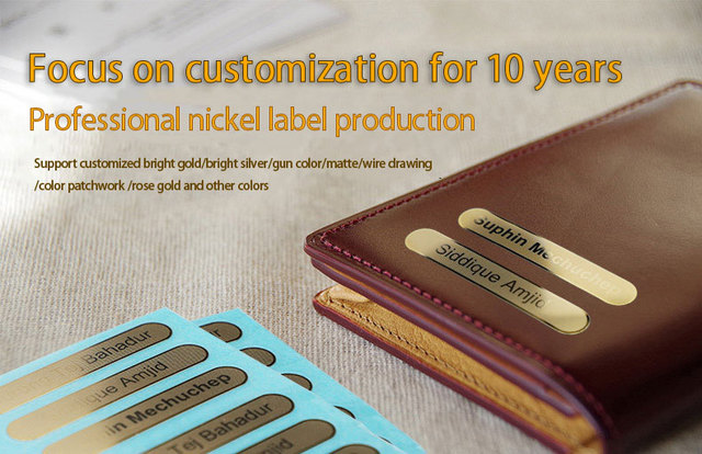 Profesjonalne niestandardowe naklejki nikiel/czysty nikiel 3D z logo biznesowym - Wianko - 1