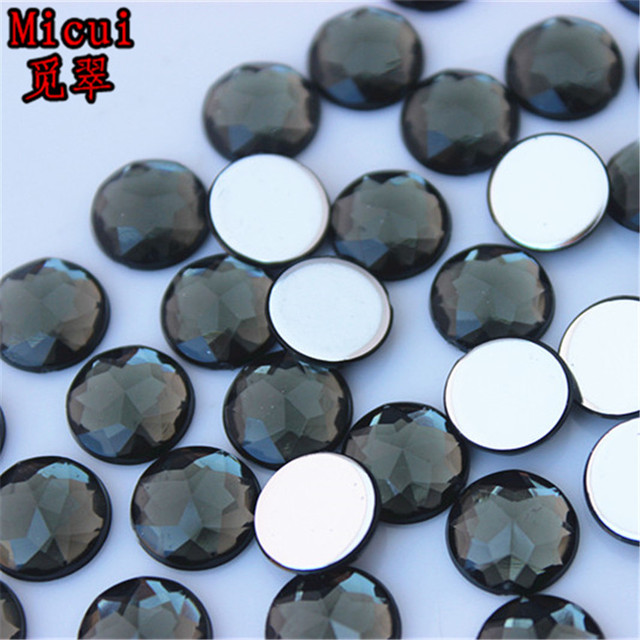 Akrylowe kryształy i kryształ górski bez otworu 8mm, 100 sztuk - Craft DIY MC750 - Wianko - 5