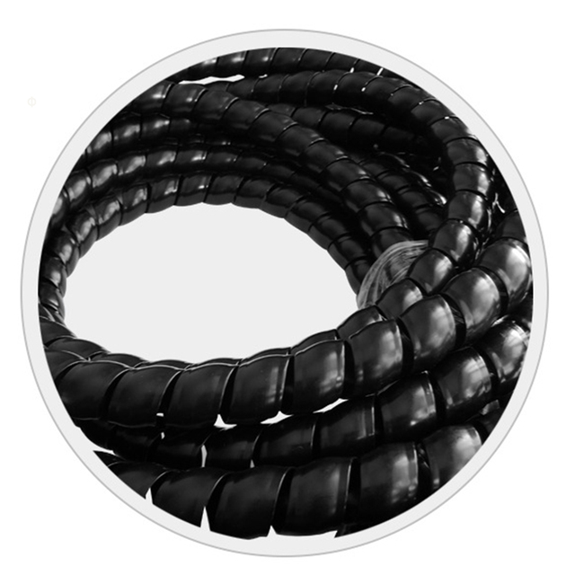 10mm drutu obudowa ochronna linia organizator rury elastyczna spiralna otulina uzwojenia rękaw kablowy termokurczliwy do Ebike/skutery/motocykle - Wianko - 6