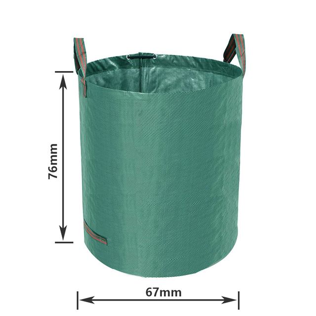 Wielokrotnego użytku worek na śmieci ogrodowe o pojemności 272L - Wianko - 3