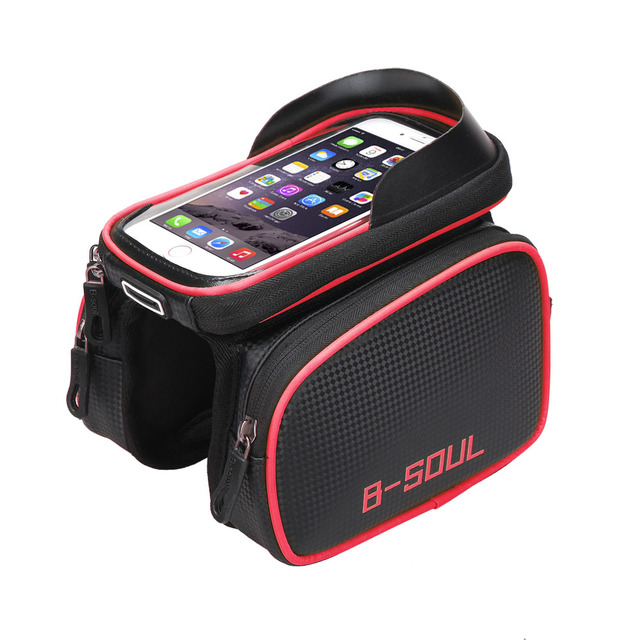 Torebka na ramę rowerową z przodem na telefon i ekranem dotykowym - torby i sakwy rowerowe - Wianko - 19
