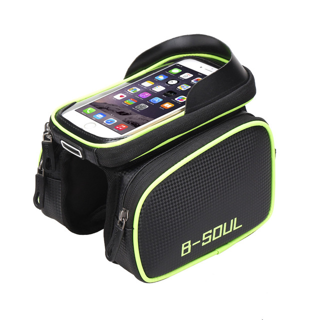 Torebka na ramę rowerową z przodem na telefon i ekranem dotykowym - torby i sakwy rowerowe - Wianko - 21
