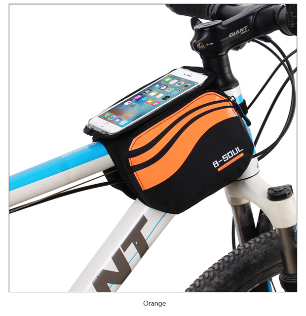 Torebka na ramę rowerową z przodem na telefon i ekranem dotykowym - torby i sakwy rowerowe - Wianko - 29