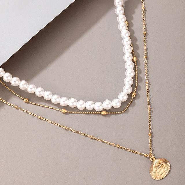 Naszyjnik Choker ze sztuczną perłą w kształcie geometrycznego serca z moneta wisiorkiem - biżuteria ślubna - Wianko - 13