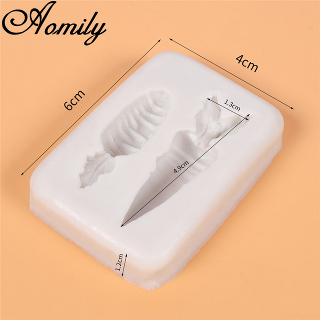Formy do ciast - Silikonowa forma w kształcie marchewki, 2 otwory, do wyrobu ciast, kremówek, czekoladek, mydeł i lodów - Wianko - 7