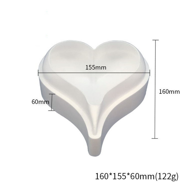 Meibum Forma do Ciasta Serca Silikonowa - Francuski Deser, Czekoladowa DIY Modle, Narzędzia do Pieczenia - Wianko - 4