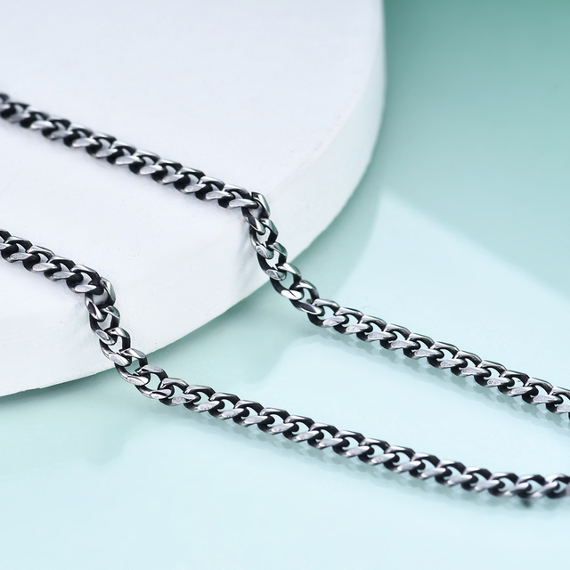 Łańcuszek ze stali nierdzewnej kubański Link Chain 3-11 mm - kolor srebrny, czarny, złoty - bransoletka męska i damska - Wianko - 31
