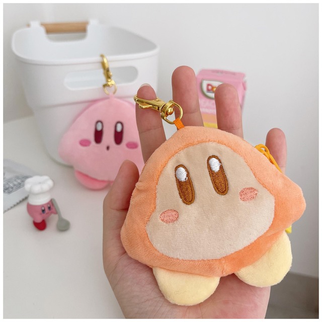 Kawaii gwiazda Kirby Peluche Waddle Dee Airpod torba na słuchawki Anime miękkie wypchane pluszowe wisiorek w kształcie lalki brelok dziewczyny Ins moneta kiesa zabawka - Wianko - 17