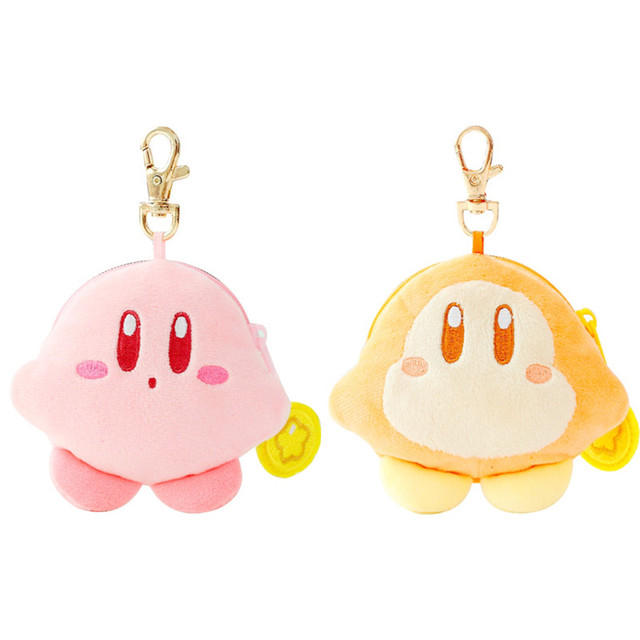 Kawaii gwiazda Kirby Peluche Waddle Dee Airpod torba na słuchawki Anime miękkie wypchane pluszowe wisiorek w kształcie lalki brelok dziewczyny Ins moneta kiesa zabawka - Wianko - 1