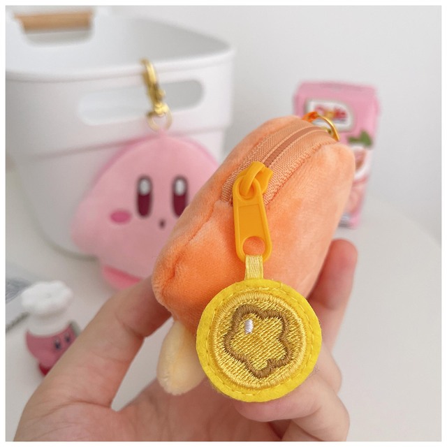 Kawaii gwiazda Kirby Peluche Waddle Dee Airpod torba na słuchawki Anime miękkie wypchane pluszowe wisiorek w kształcie lalki brelok dziewczyny Ins moneta kiesa zabawka - Wianko - 18