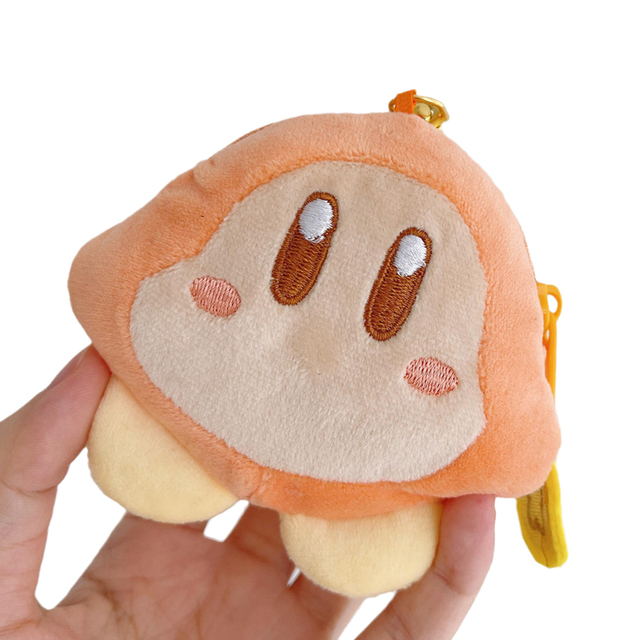 Kawaii gwiazda Kirby Peluche Waddle Dee Airpod torba na słuchawki Anime miękkie wypchane pluszowe wisiorek w kształcie lalki brelok dziewczyny Ins moneta kiesa zabawka - Wianko - 8