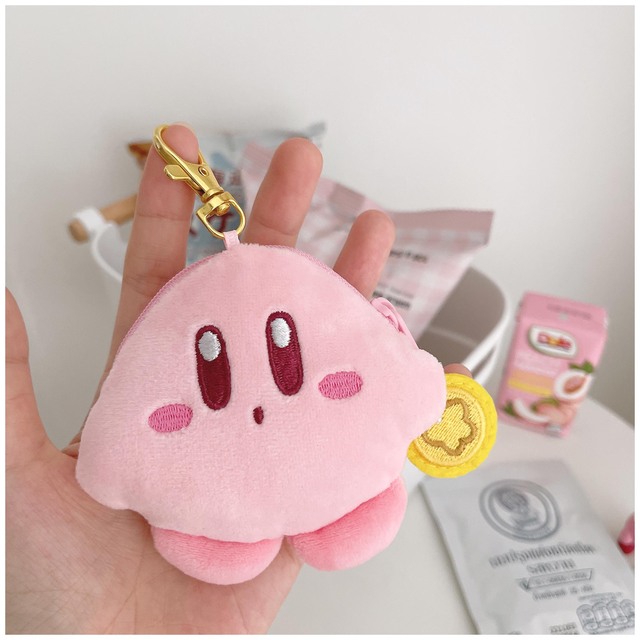 Kawaii gwiazda Kirby Peluche Waddle Dee Airpod torba na słuchawki Anime miękkie wypchane pluszowe wisiorek w kształcie lalki brelok dziewczyny Ins moneta kiesa zabawka - Wianko - 20