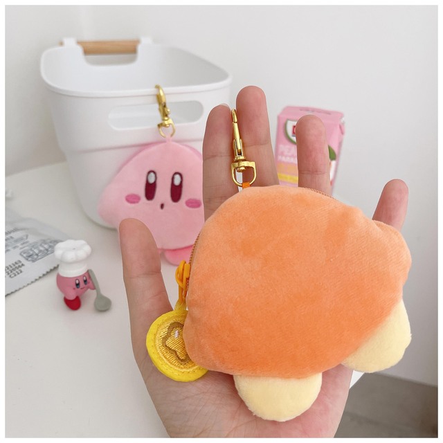 Kawaii gwiazda Kirby Peluche Waddle Dee Airpod torba na słuchawki Anime miękkie wypchane pluszowe wisiorek w kształcie lalki brelok dziewczyny Ins moneta kiesa zabawka - Wianko - 19