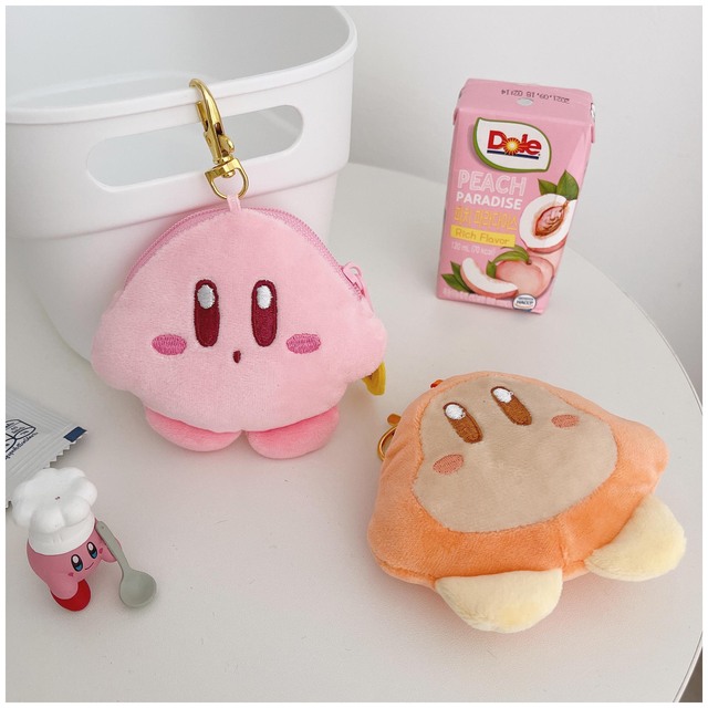 Kawaii gwiazda Kirby Peluche Waddle Dee Airpod torba na słuchawki Anime miękkie wypchane pluszowe wisiorek w kształcie lalki brelok dziewczyny Ins moneta kiesa zabawka - Wianko - 12