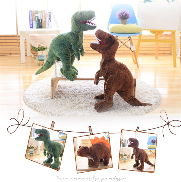 Pluszowy T-Rex Triceratops - Kawaii Cartoon, kreatywna i słodka zabawka dla dziewczynki na urodziny - Wianko - 4