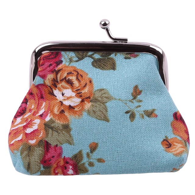 Portfel damska Retro Naivety Hasp Coin Lady Vintage Flower Clutch Bag - torebka w kwiatki wysokiej jakości - Wianko - 6
