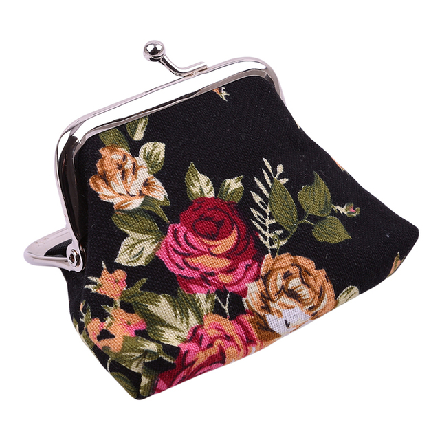 Portfel damska Retro Naivety Hasp Coin Lady Vintage Flower Clutch Bag - torebka w kwiatki wysokiej jakości - Wianko - 8