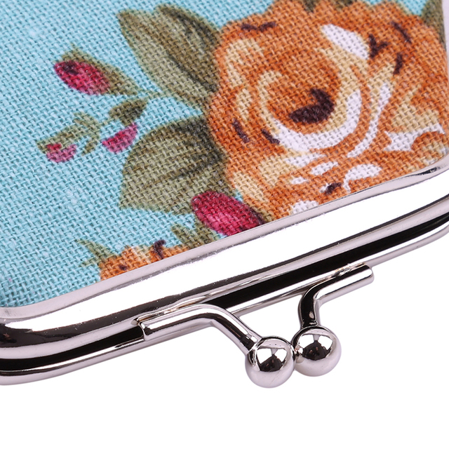 Portfel damska Retro Naivety Hasp Coin Lady Vintage Flower Clutch Bag - torebka w kwiatki wysokiej jakości - Wianko - 7