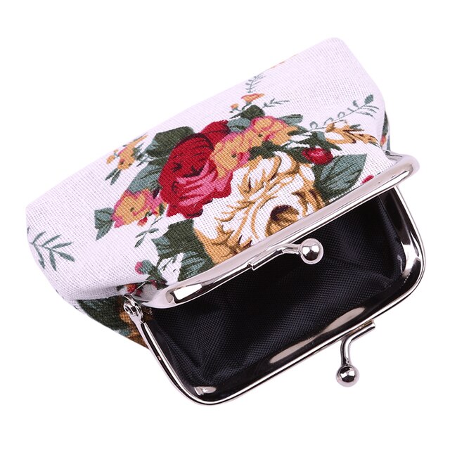 Portfel damska Retro Naivety Hasp Coin Lady Vintage Flower Clutch Bag - torebka w kwiatki wysokiej jakości - Wianko - 5