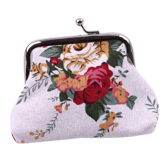 Portfel damska Retro Naivety Hasp Coin Lady Vintage Flower Clutch Bag - torebka w kwiatki wysokiej jakości - Wianko - 4