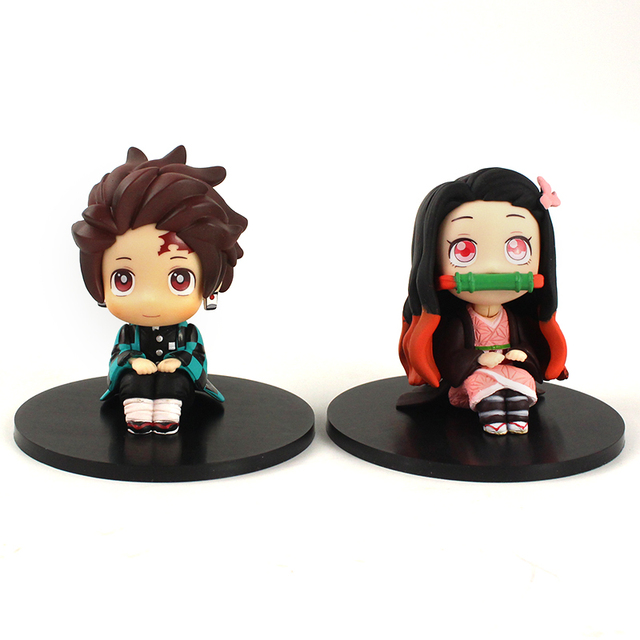 Figurka PVC 7.5cm Kamado Tanjirou Nezuko z Demon Slayer wersją Q Anime - Wianko - 2