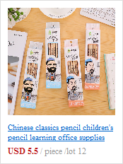 Kreatywne drewniane ołówki HB z uroczym wzorem - idealne na prezenty dla dzieci i do użytku szkolnego - Wianko - 6