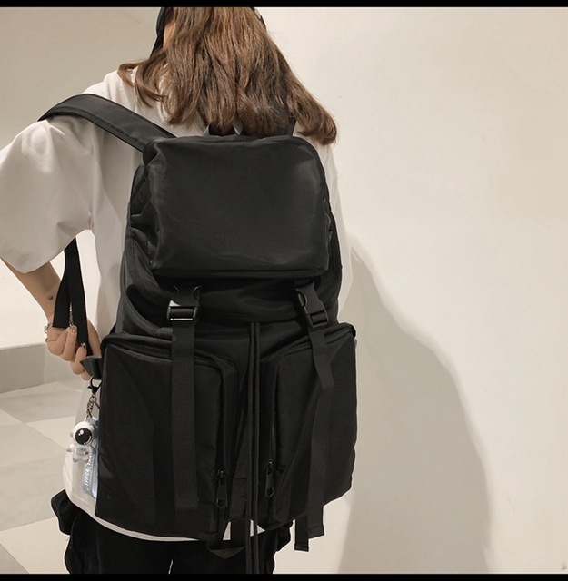 Nowy oryginalny plecak Uoct, czarny, duża pojemność, 2021, modny, dla college'u, kobieta, torba na komputer - Wianko - 12