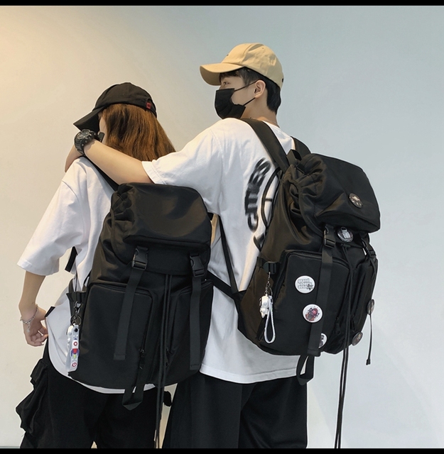 Nowy oryginalny plecak Uoct, czarny, duża pojemność, 2021, modny, dla college'u, kobieta, torba na komputer - Wianko - 5