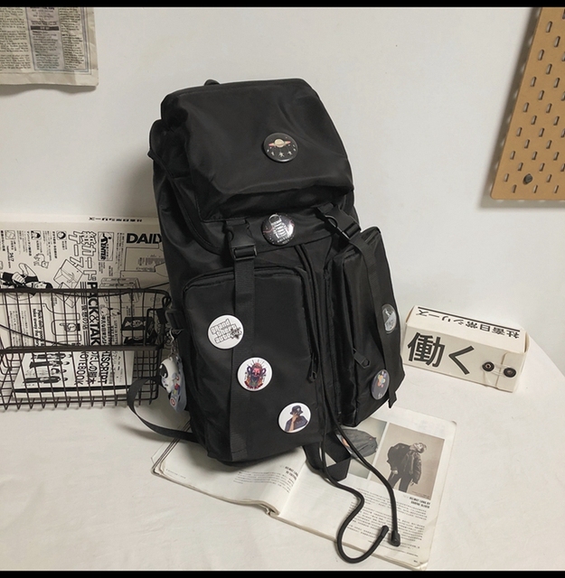 Nowy oryginalny plecak Uoct, czarny, duża pojemność, 2021, modny, dla college'u, kobieta, torba na komputer - Wianko - 40